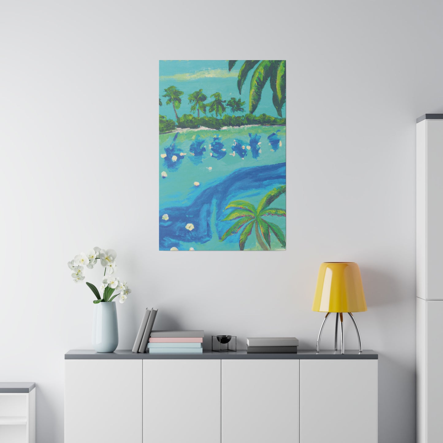 7772T - Bahamas Ocean Painting Print | Bahamas | Ocean | Beach | Poster | Home Decor | Wall Art | Canvas