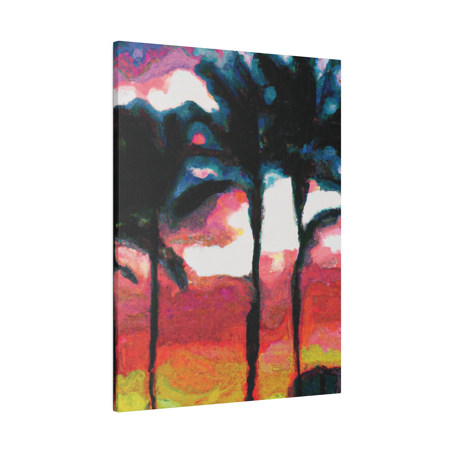 9677K - Miami Beach Sunset Painting Print | Miami | Beach | Sunset | Poster | Home Decor | Wall Art | Canvas