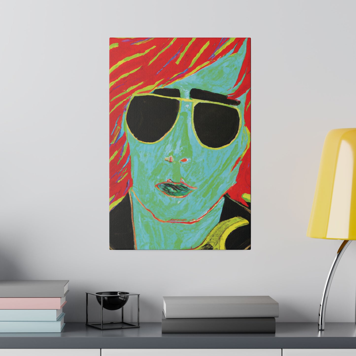 2058M - Rockstar Painting Print | Face | Abstract | Poster | Home Decor | Wall Art | Music Art | Canvas