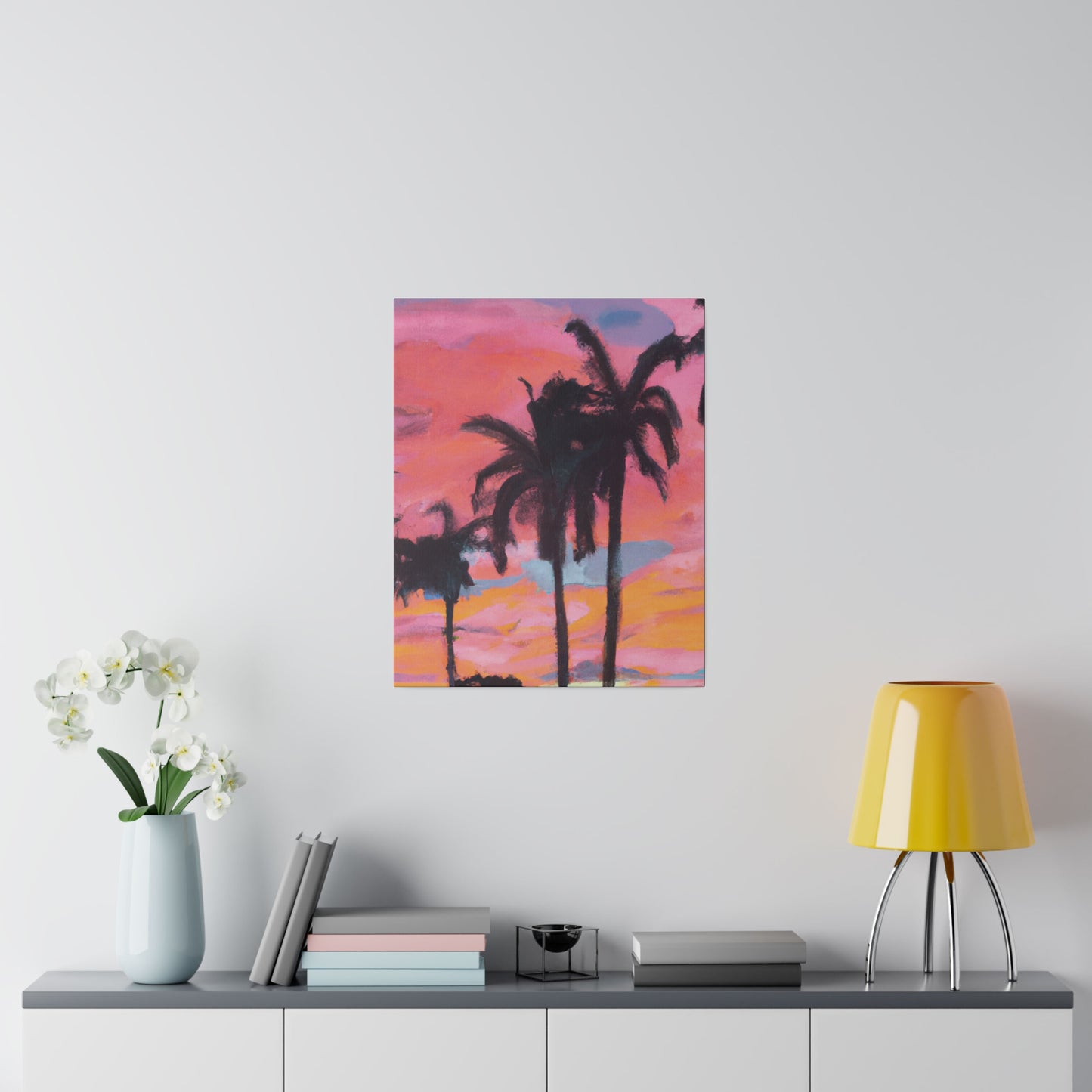 6349G - Miami Beach Sunset Painting Print | Miami | Beach | Sunset | Poster | Home Decor | Wall Art | Canvas