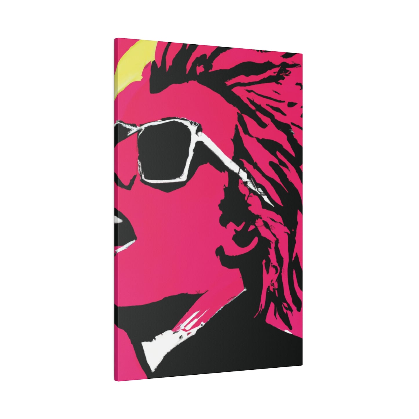 7829G - Rockstar Painting Print | Face | Abstract | Poster | Home Decor | Wall Art | Music Art | Canvas