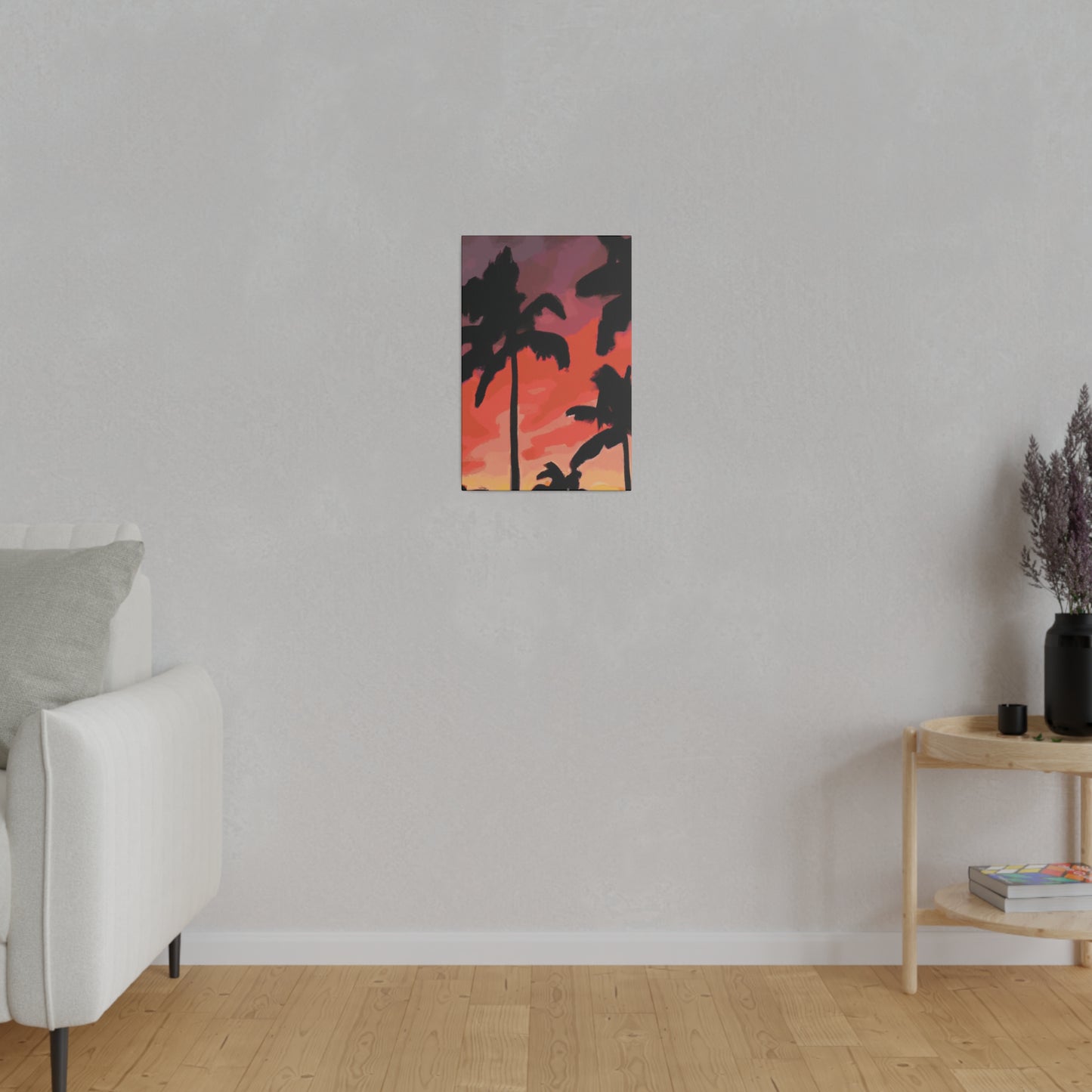 9324K - Miami Beach Sunset Painting Print | Miami | Beach | Sunset | Poster | Home Decor | Wall Art | Canvas