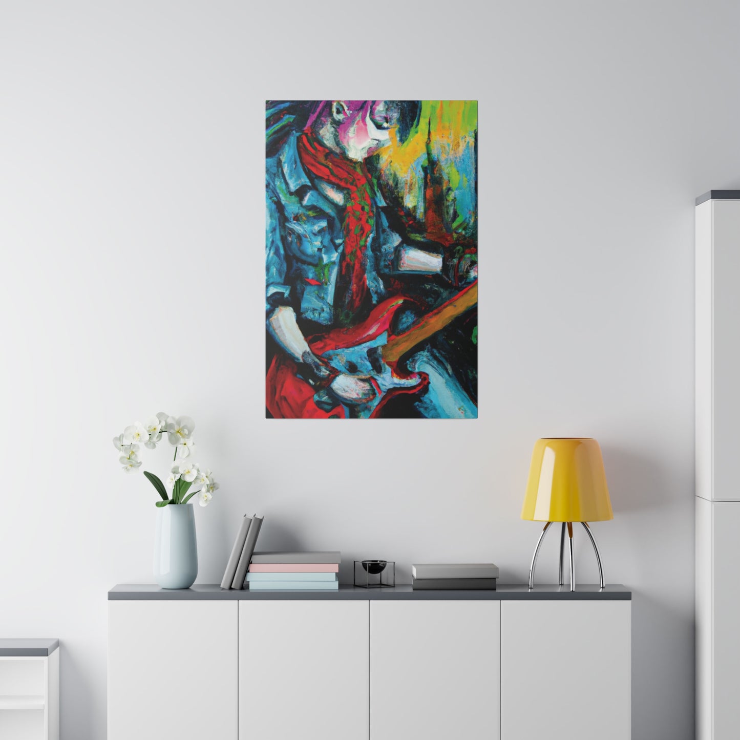 8367D - Rockstar Oil Painting Style Print | Poster | Home Decor | Wall Art | Music Art | Canvas