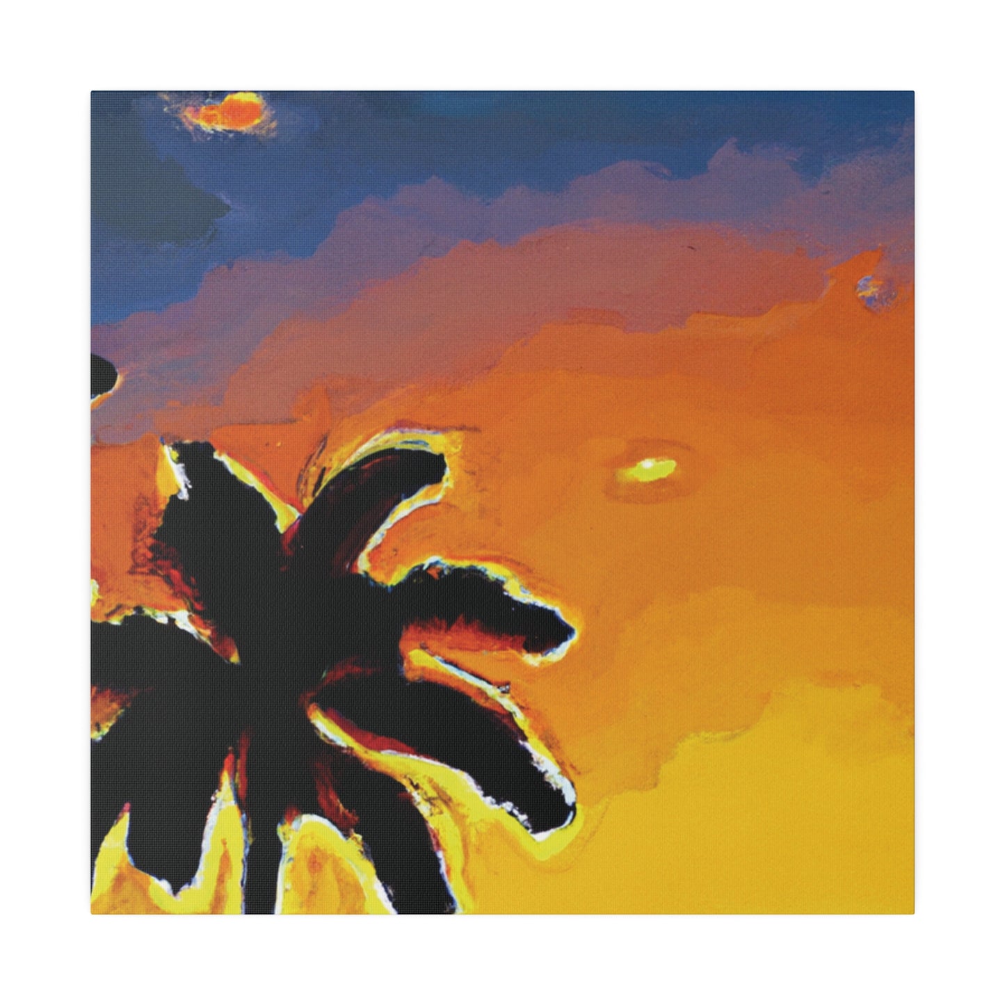 8720W - Miami Beach Sunset Painting Print | Miami | Beach | Sunset | Poster | Home Decor | Wall Art | Canvas