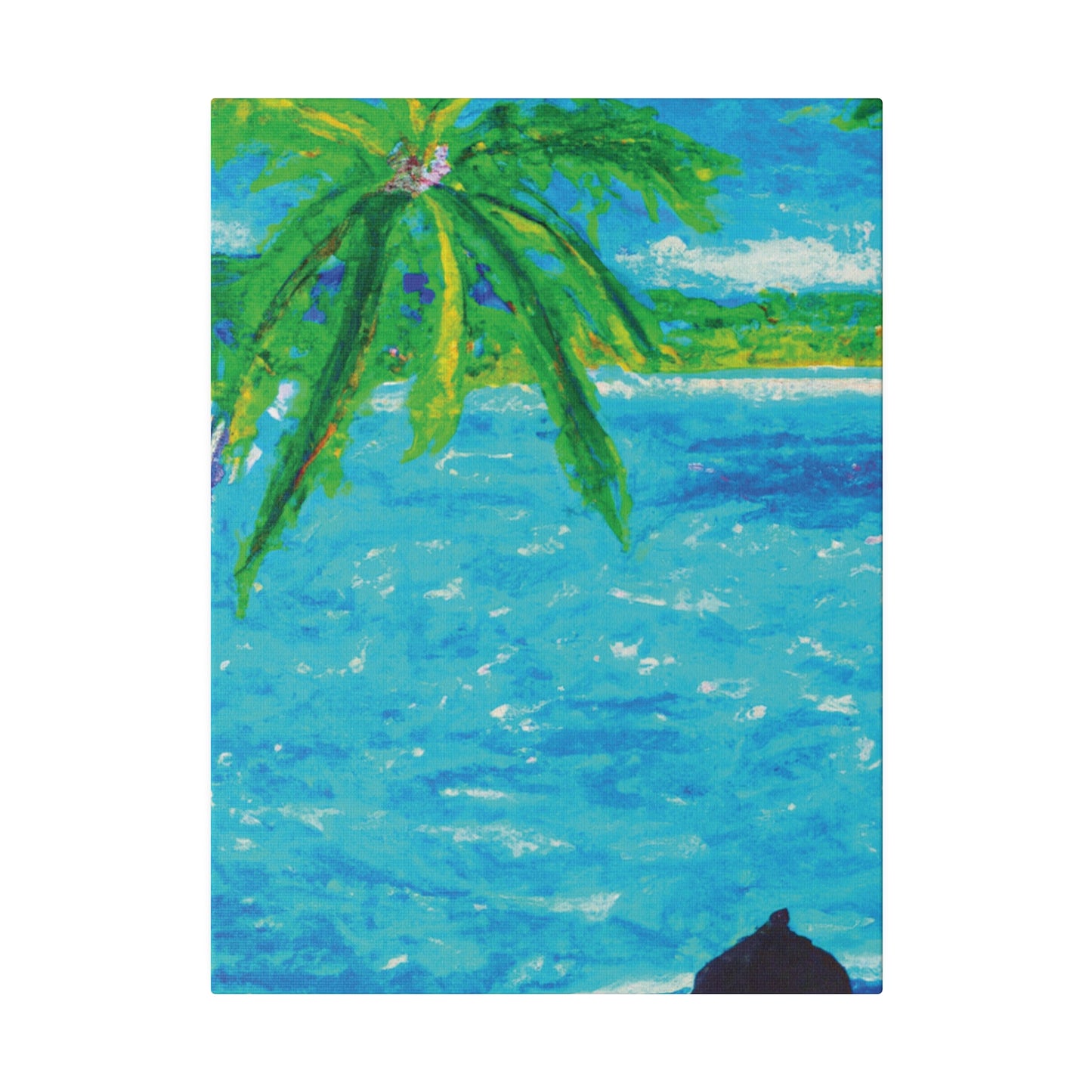 7355H - Bahamas Ocean Painting Print | Bahamas | Ocean | Beach | Poster | Home Decor | Wall Art | Canvas