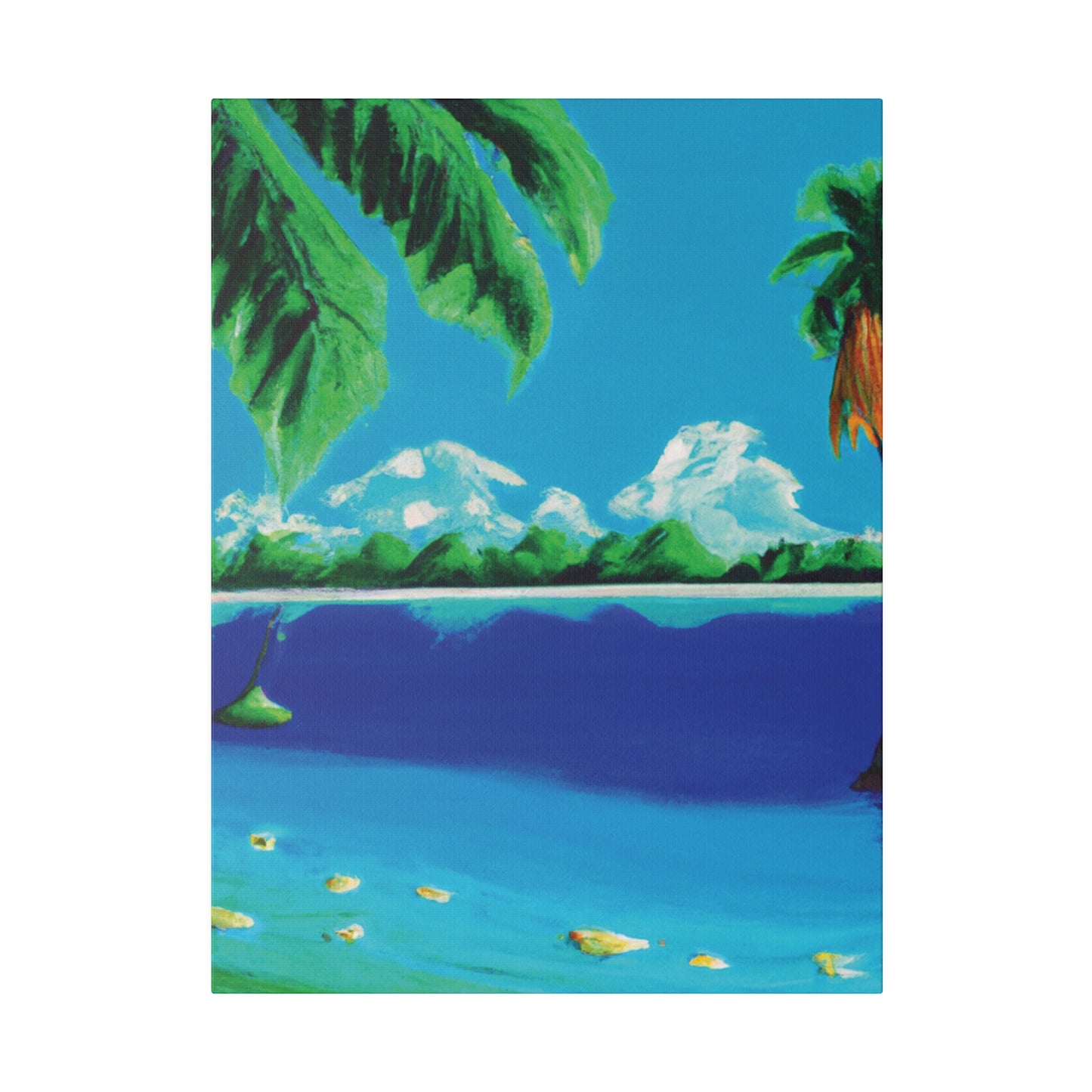 8246P - Bahamas Ocean Painting Print | Bahamas | Ocean | Beach | Poster | Home Decor | Wall Art | Canvas