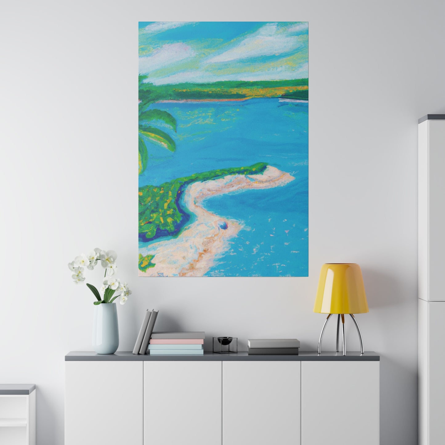 4895I - Bahamas Ocean Painting Print | Bahamas | Ocean | Beach | Poster | Home Decor | Wall Art | Canvas