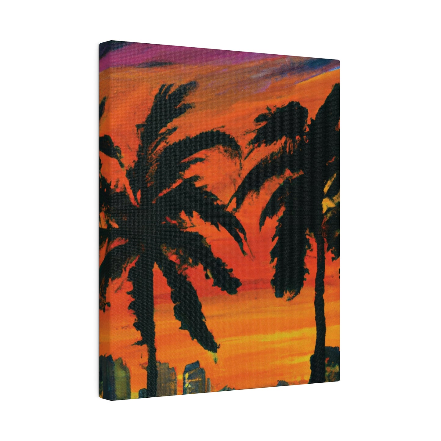 3294V - Miami Beach Sunset Painting Print | Miami | Beach | Sunset | Poster | Home Decor | Wall Art | Canvas