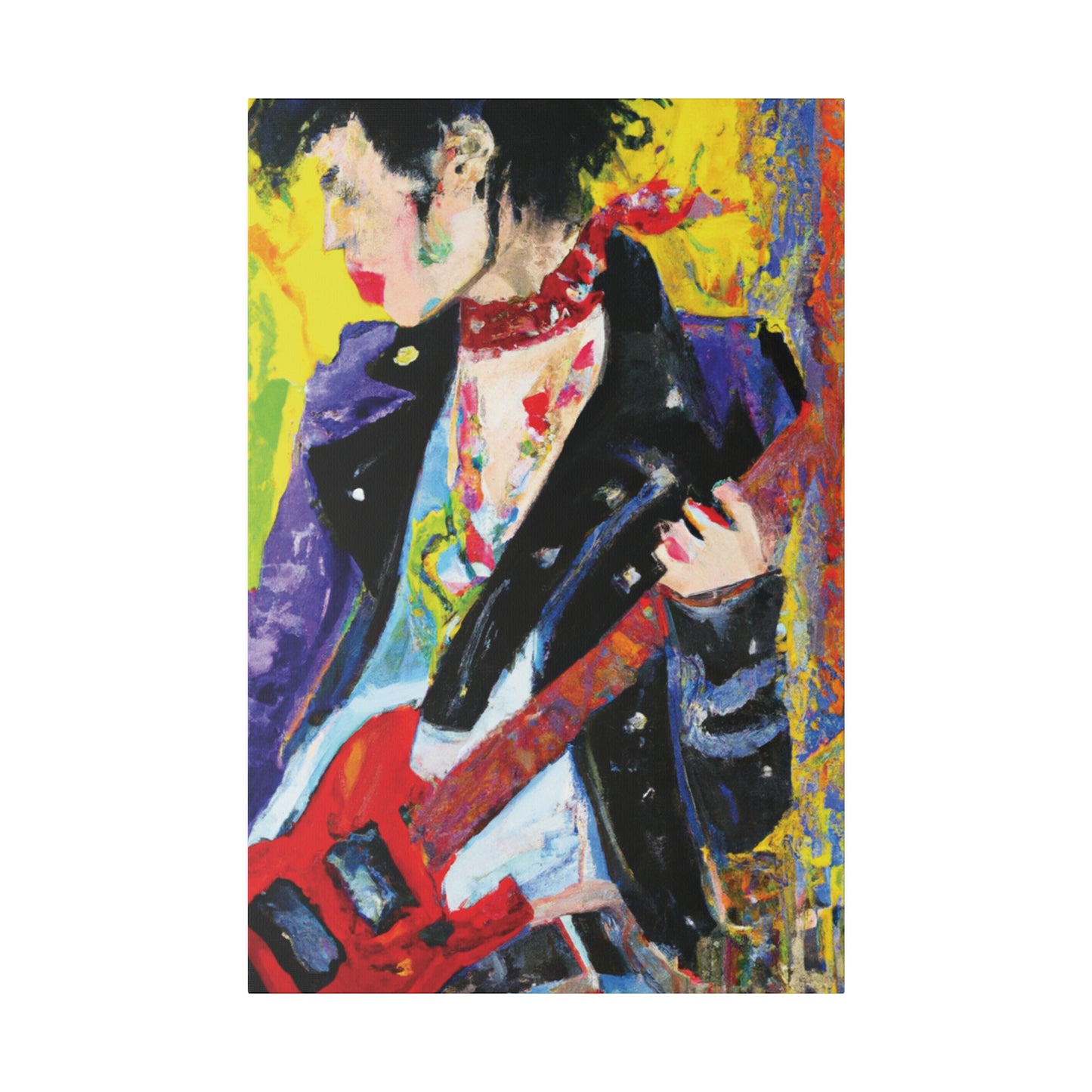 4600X - Rockstar Oil Painting Style Print | Poster | Home Decor | Wall Art | Music Art | Canvas