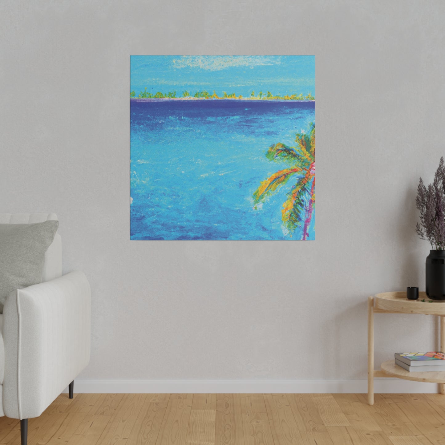 7666Q - Bahamas Ocean Painting Print | Bahamas | Ocean | Beach | Poster | Home Decor | Wall Art | Canvas