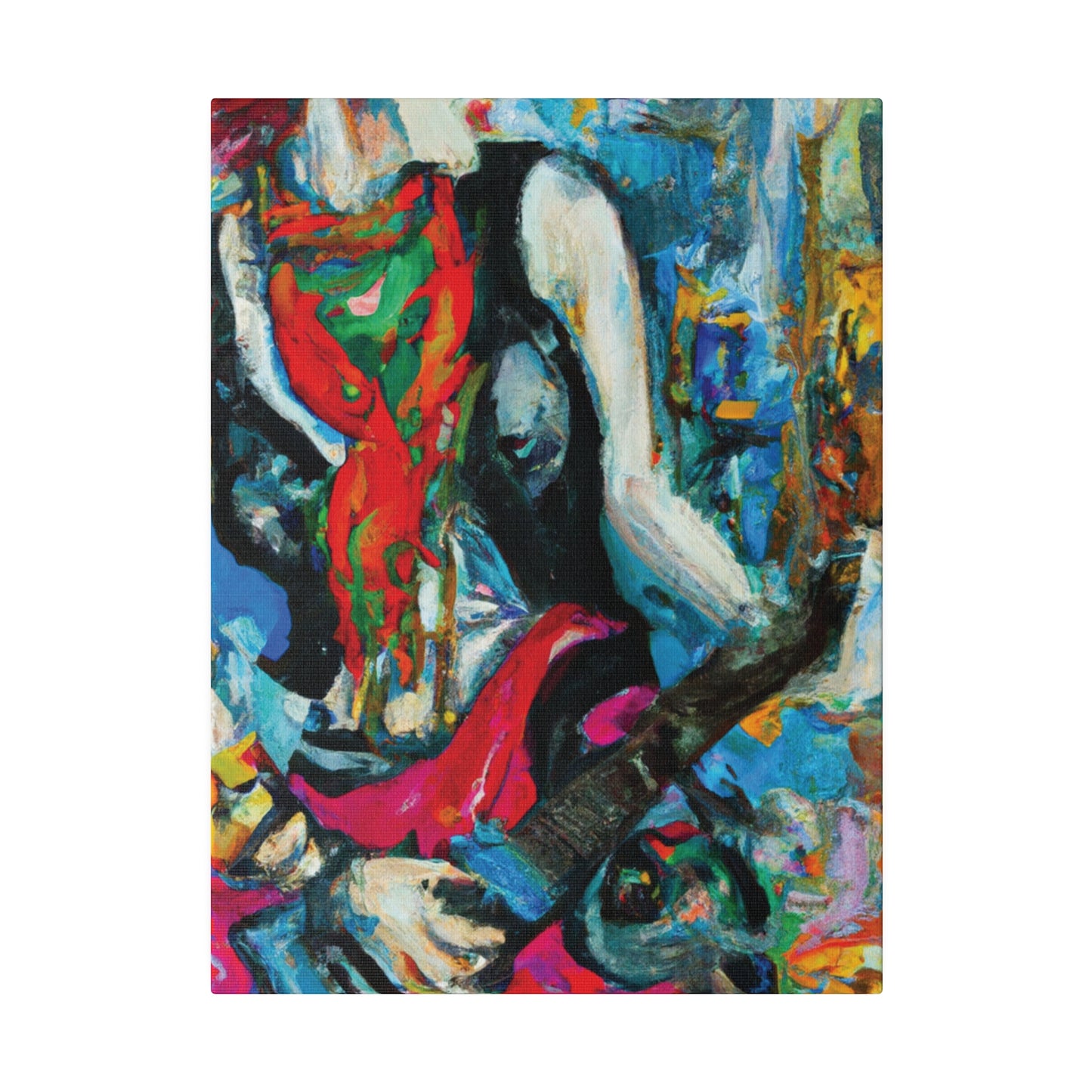 8722E - Rockstar Oil Painting Style Print | Poster | Home Decor | Wall Art | Music Art | Canvas