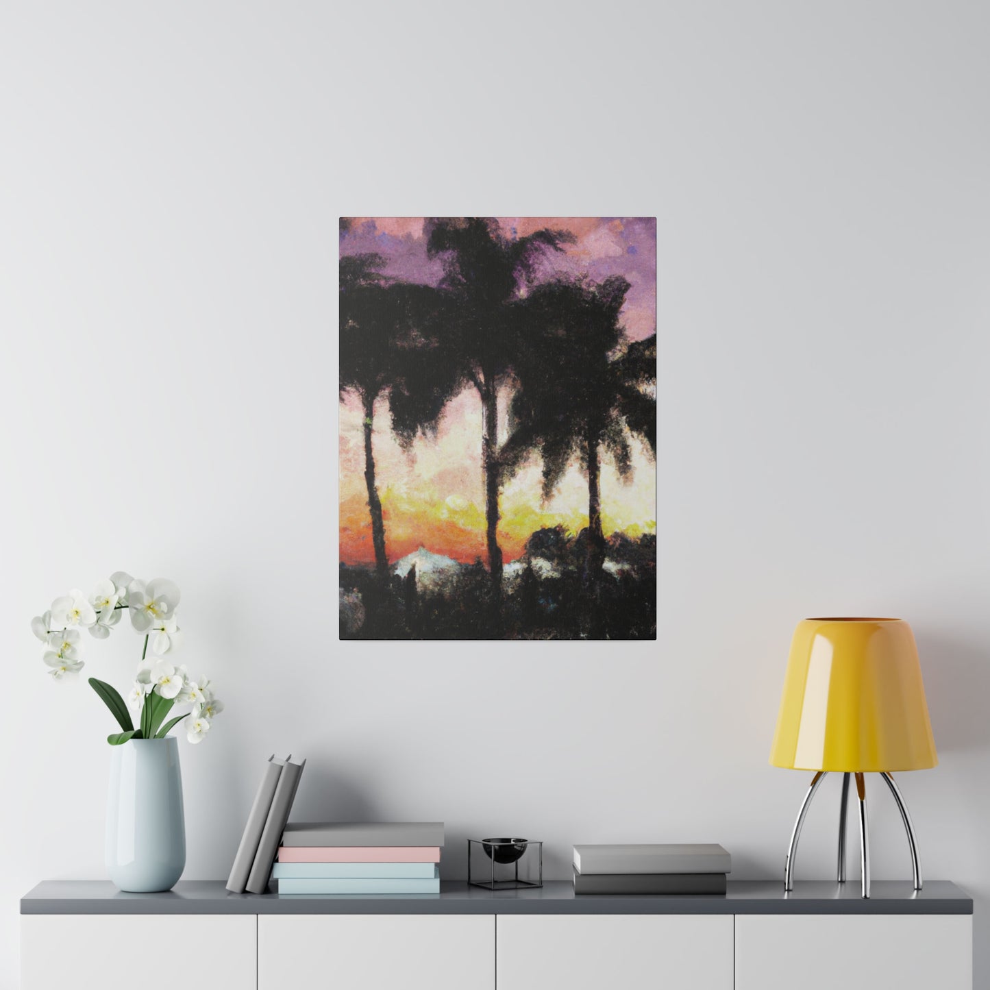 8185A - Miami Beach Sunset Painting Print | Miami | Beach | Sunset | Poster | Home Decor | Wall Art | Canvas