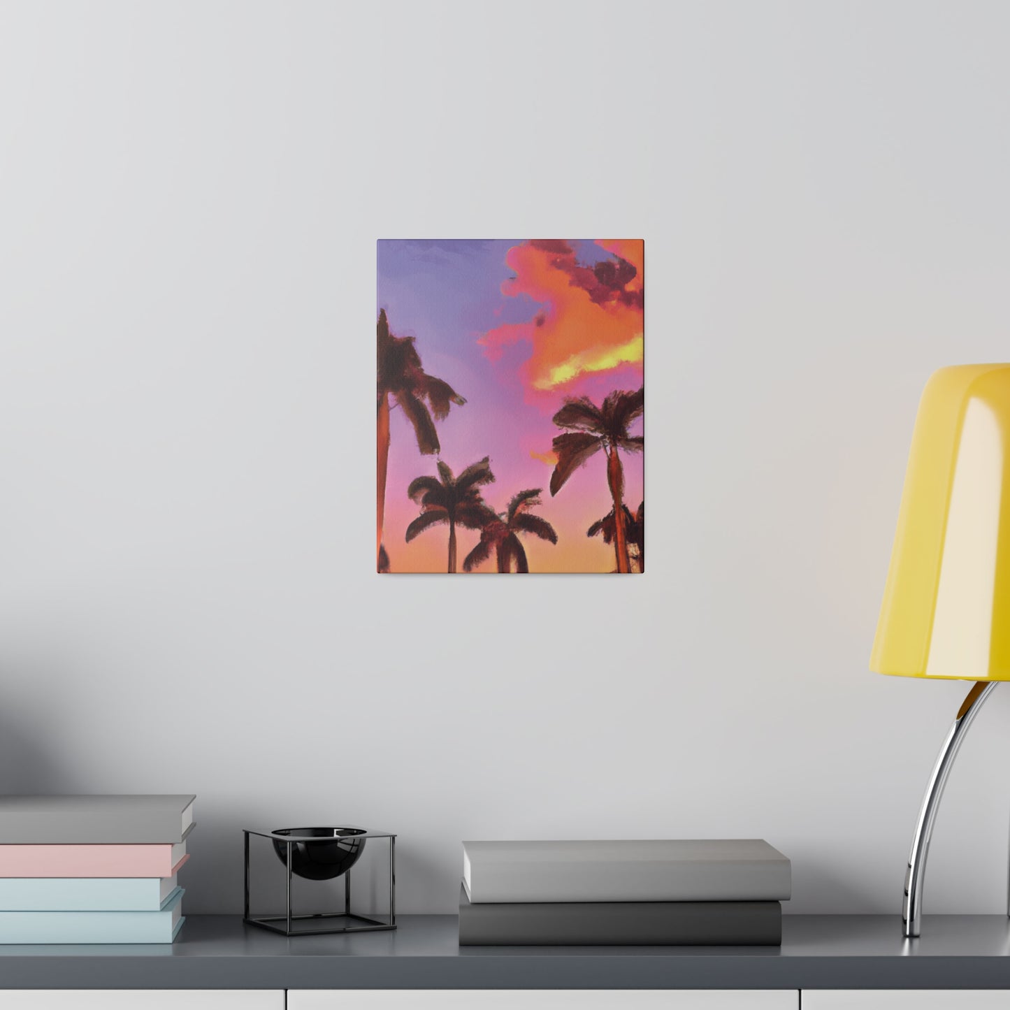 7518V - Miami Beach Sunset Painting Print | Miami | Beach | Sunset | Poster | Home Decor | Wall Art | Canvas