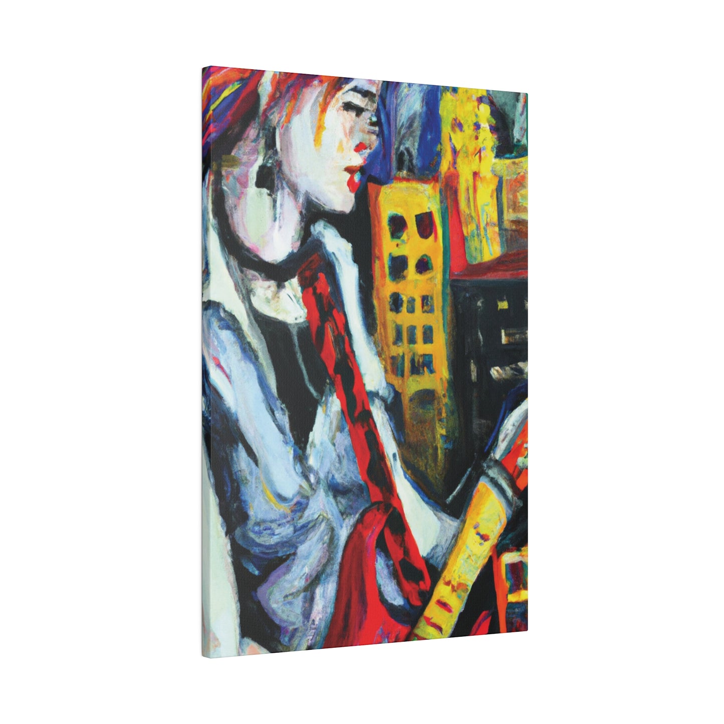 4053F - Rockstar Oil Painting Style Print | Poster | Home Decor | Wall Art | Music Art | Canvas