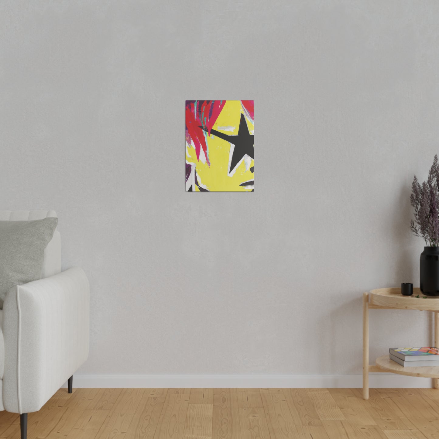 8768M - Rockstar Painting Print | Face | Abstract | Poster | Home Decor | Wall Art | Music Art | Canvas