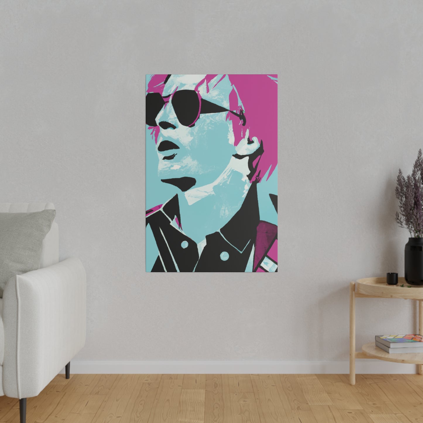 2741A - Rockstar Painting Print | Face | Abstract | Poster | Home Decor | Wall Art | Music Art | Canvas