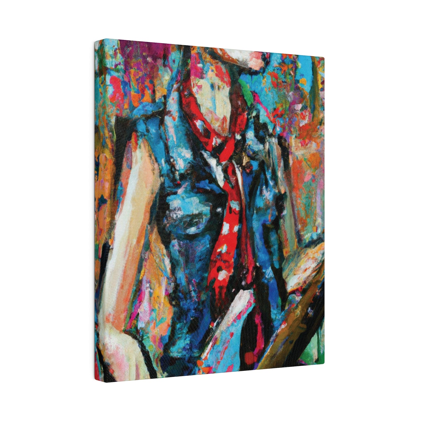 9405R - Rockstar Oil Painting Style Print | Poster | Home Decor | Wall Art | Music Art | Canvas