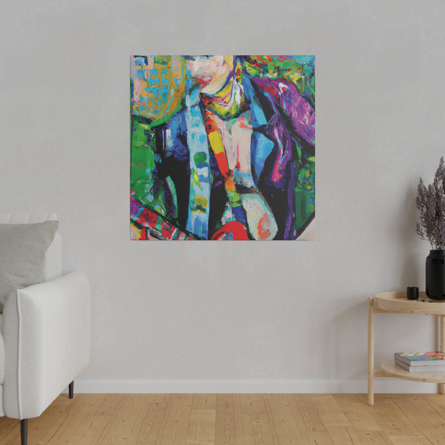 3136H - Rockstar Oil Painting Style Print | Poster | Home Decor | Wall Art | Music Art | Canvas