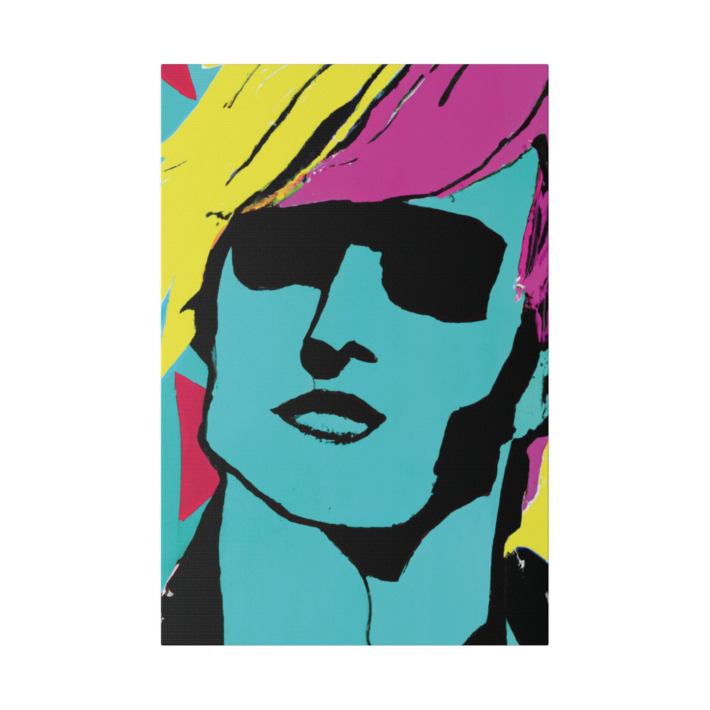 8753H - Rockstar Painting Print | Face | Abstract | Poster | Home Decor | Wall Art | Music Art | Canvas