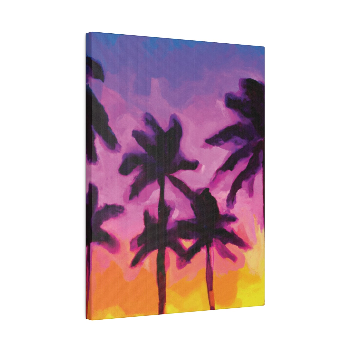 7395T - Miami Beach Sunset Painting Print | Miami | Beach | Sunset | Poster | Home Decor | Wall Art | Canvas