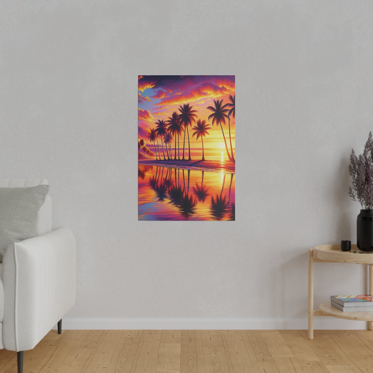 5246J - miami beach art, sunset background, ocean art work, beach art work, sunset designs, miami beach painting, miami beach print