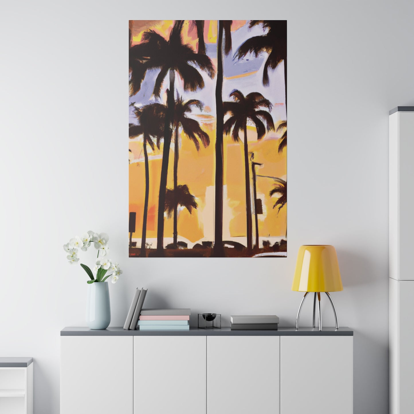 8392O - Miami Beach Sunset Painting Print | Miami | Beach | Sunset | Poster | Home Decor | Wall Art | Canvas