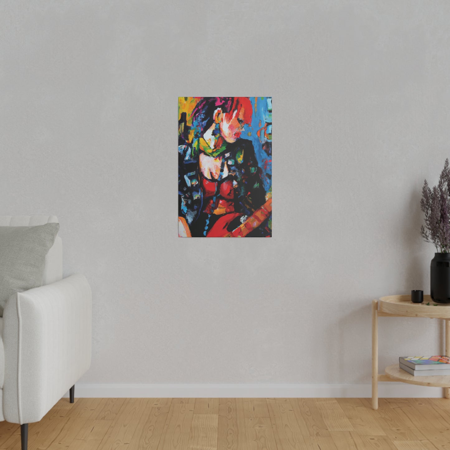9602B - Rockstar Oil Painting Style Print | Poster | Home Decor | Wall Art | Music Art | Canvas