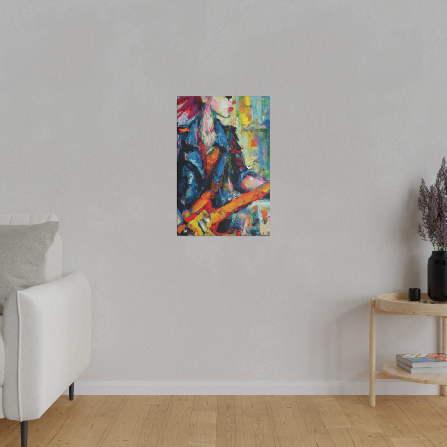 5379F - Rockstar Oil Painting Style Print | Poster | Home Decor | Wall Art | Music Art | Canvas