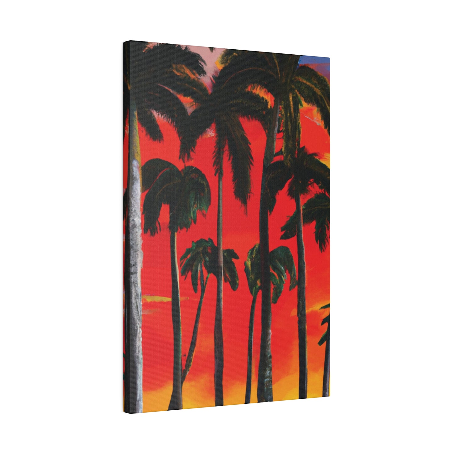 4286K - Miami Beach Sunset Painting Print | Miami | Beach | Sunset | Poster | Home Decor | Wall Art | Canvas