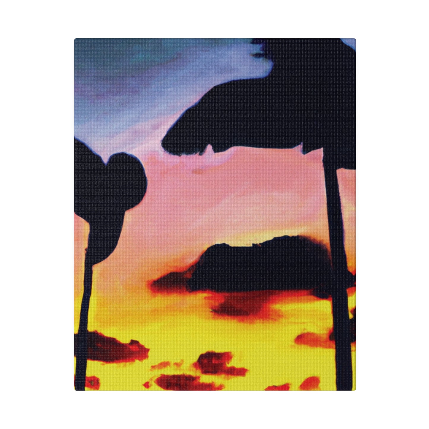 7515G - Miami Beach Sunset Painting Print | Miami | Beach | Sunset | Poster | Home Decor | Wall Art | Canvas