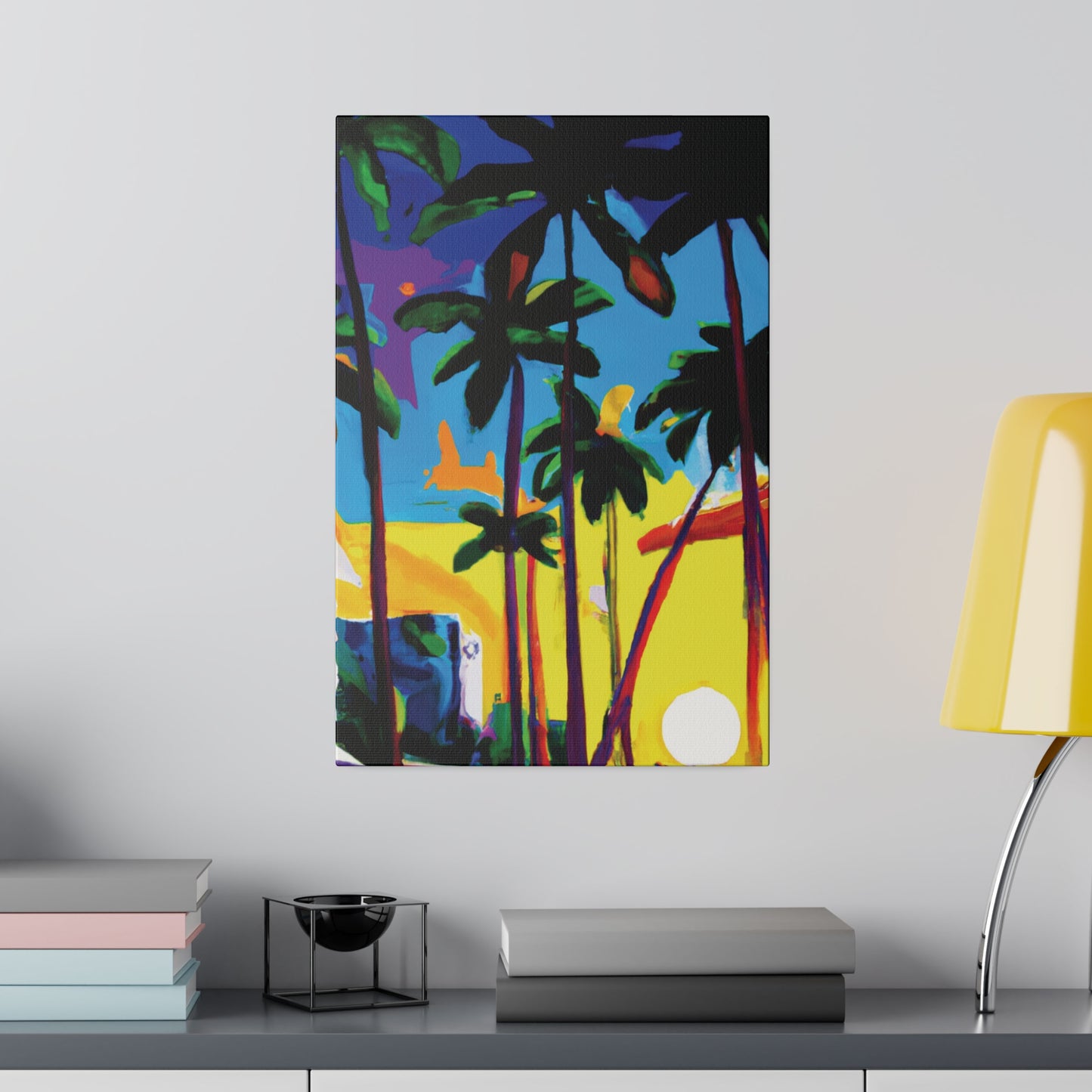 7182X - Miami Beach Sunset Painting Print | Miami | Beach | Sunset | Poster | Home Decor | Wall Art | Canvas