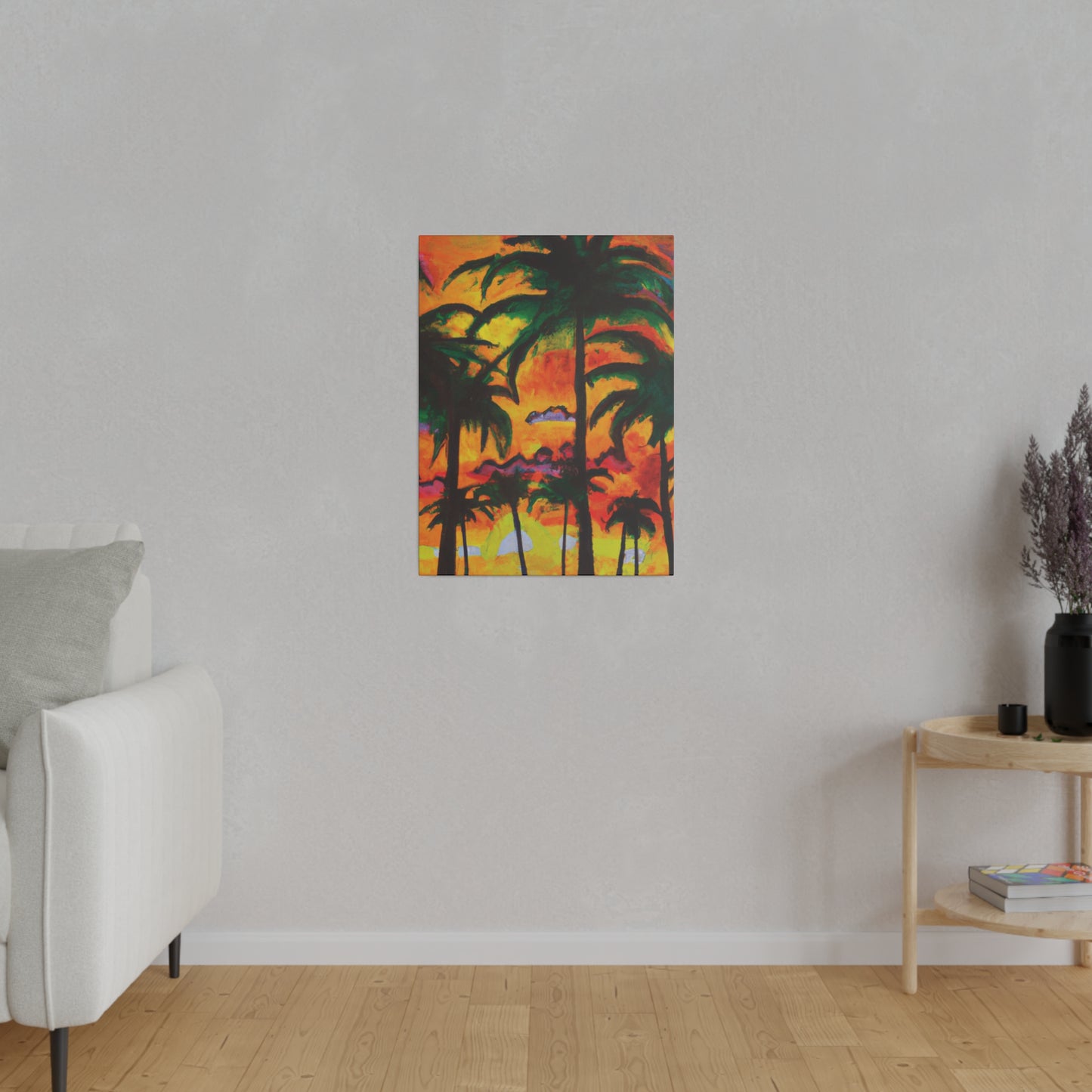 5820T - Miami Beach Sunset Painting Print | Miami | Beach | Sunset | Poster | Home Decor | Wall Art | Canvas