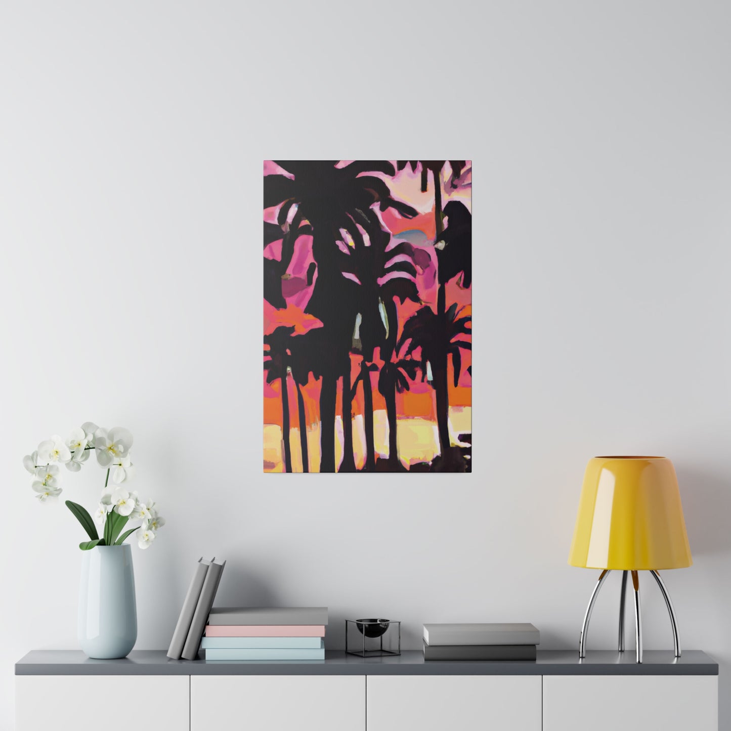 8741N - Miami Beach Sunset Painting Print | Miami | Beach | Sunset | Poster | Home Decor | Wall Art | Canvas