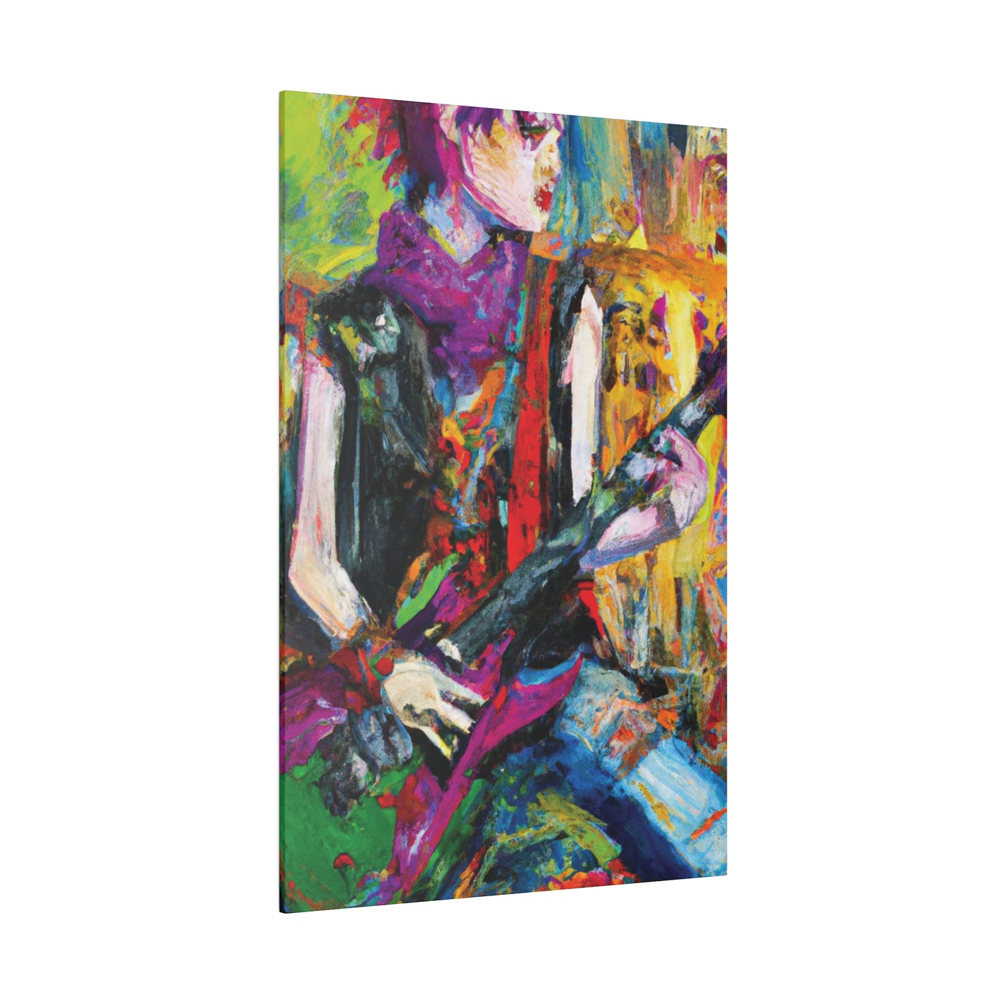 3088A - Rockstar Oil Painting Style Print | Poster | Home Decor | Wall Art | Music Art | Canvas