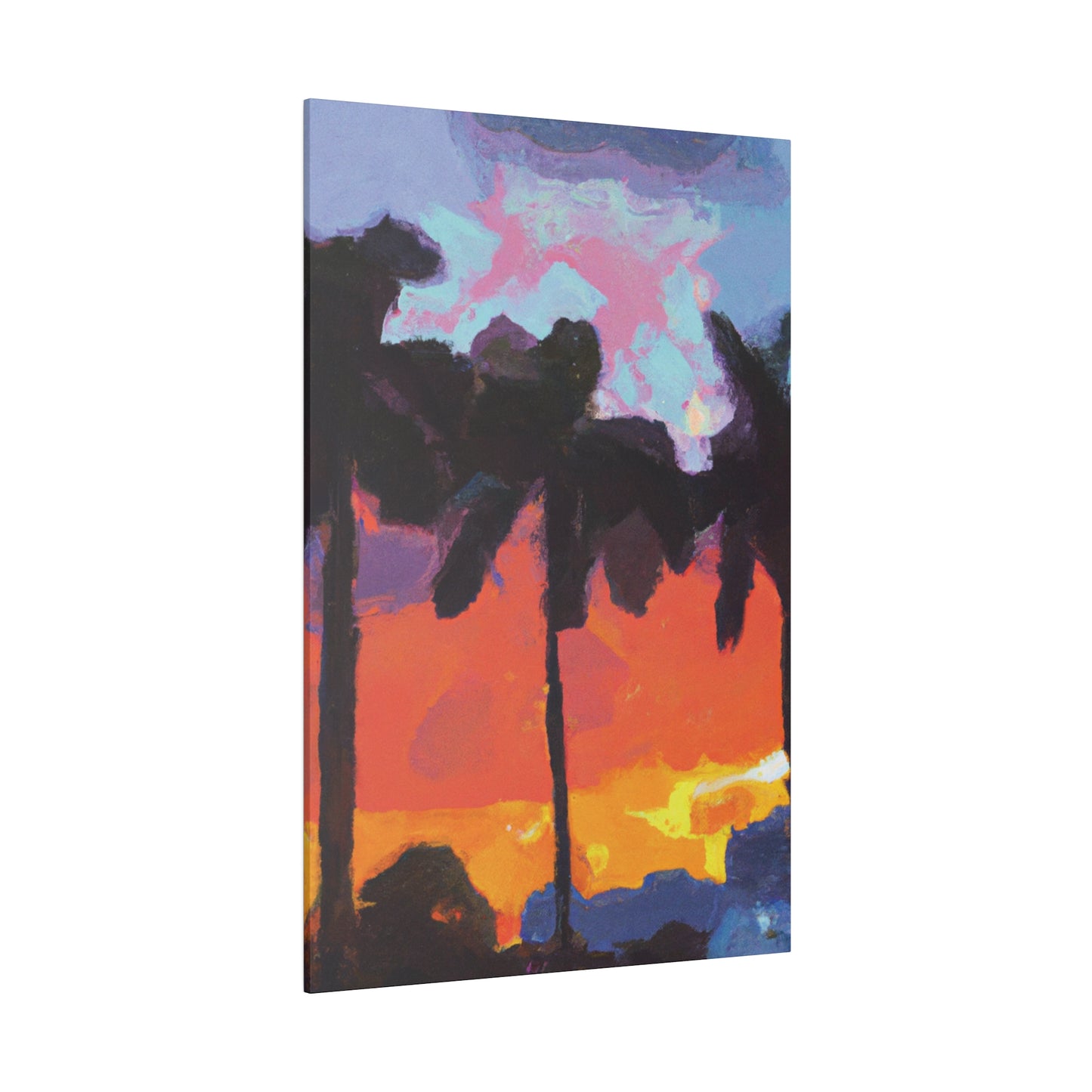9276D - Miami Beach Sunset Painting Print | Miami | Beach | Sunset | Poster | Home Decor | Wall Art | Canvas