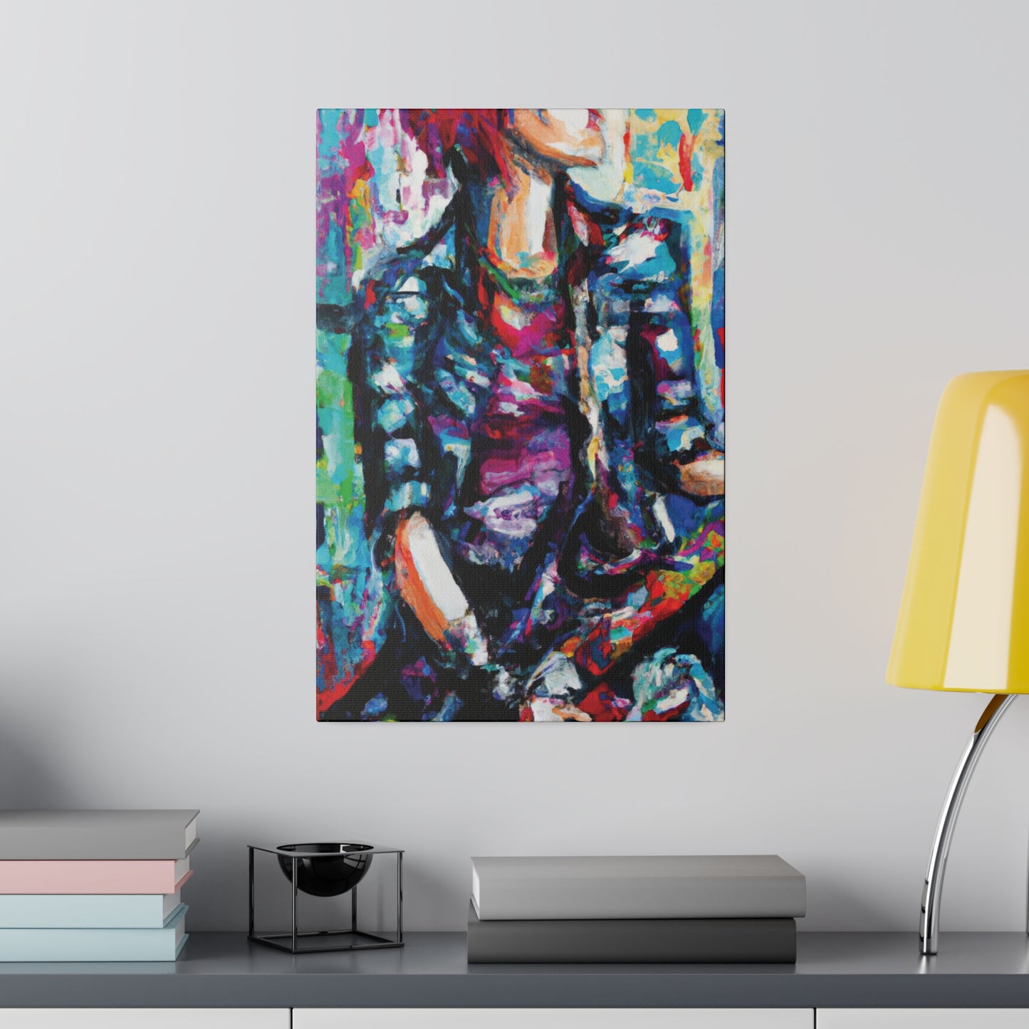 5033P - Rockstar Oil Painting Style Print | Poster | Home Decor | Wall Art | Music Art | Canvas