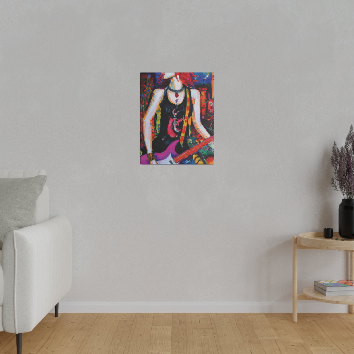 9648D - Rockstar Oil Painting Style Print | Poster | Home Decor | Wall Art | Music Art | Canvas