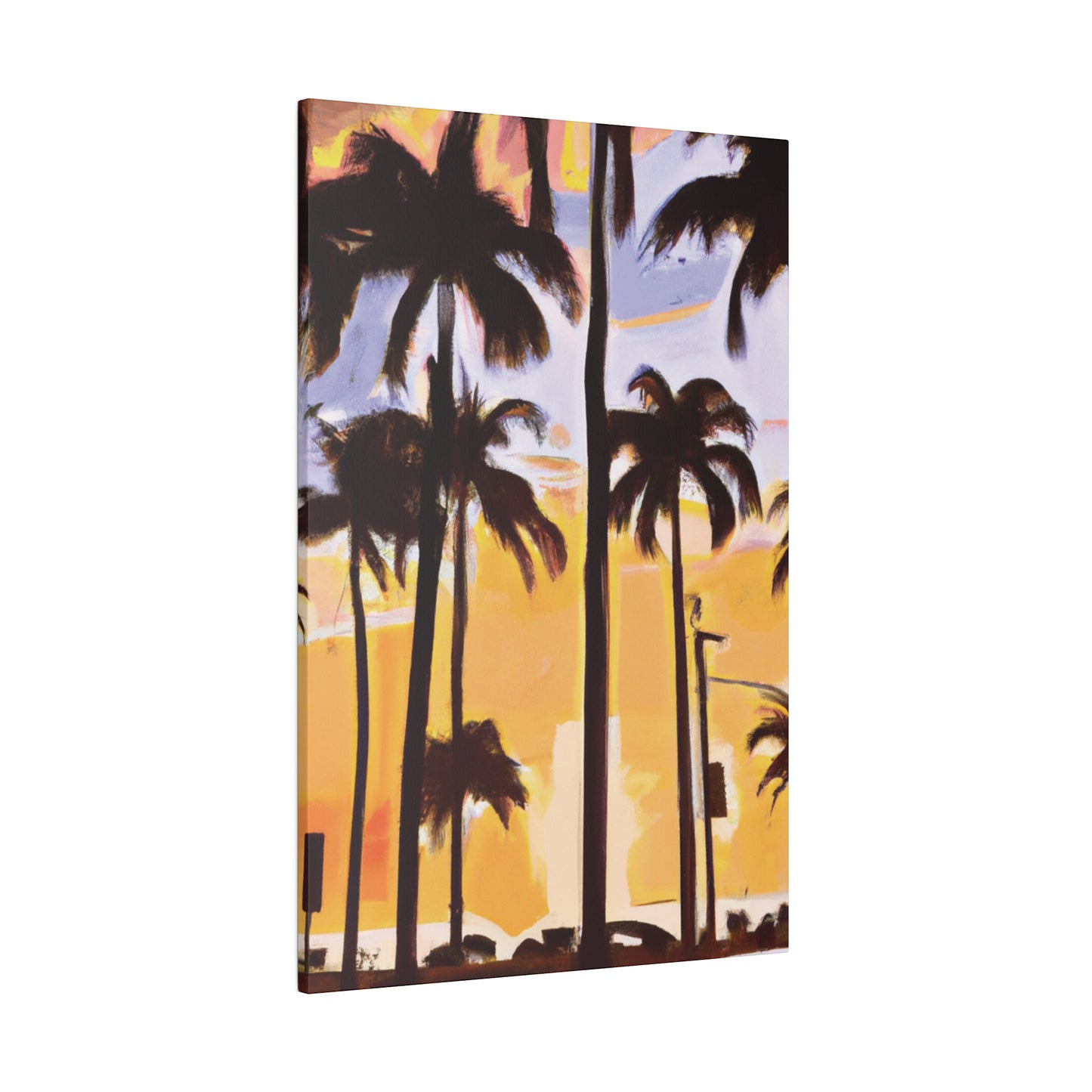 8392O - Miami Beach Sunset Painting Print | Miami | Beach | Sunset | Poster | Home Decor | Wall Art | Canvas