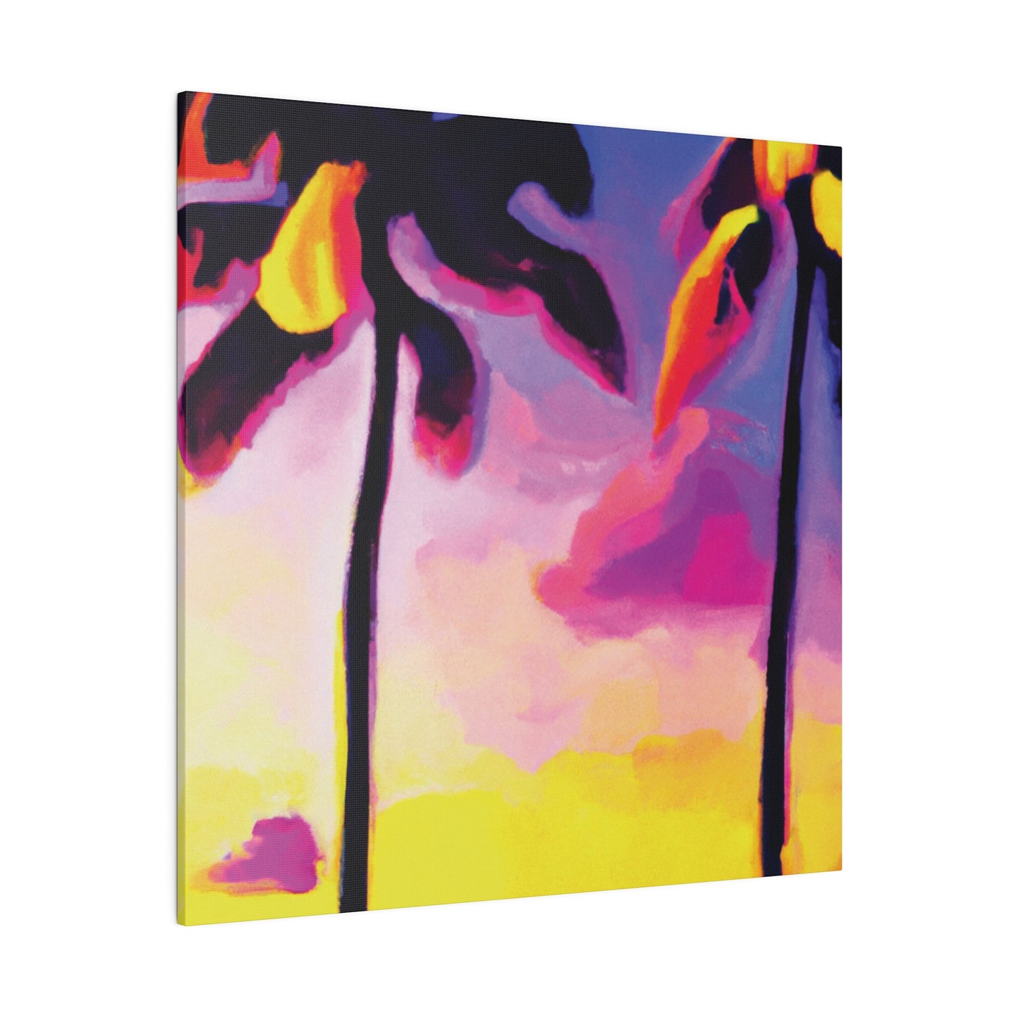 839P - Miami Beach Sunset Painting Print | Miami | Beach | Sunset | Poster | Home Decor | Wall Art | Canvas