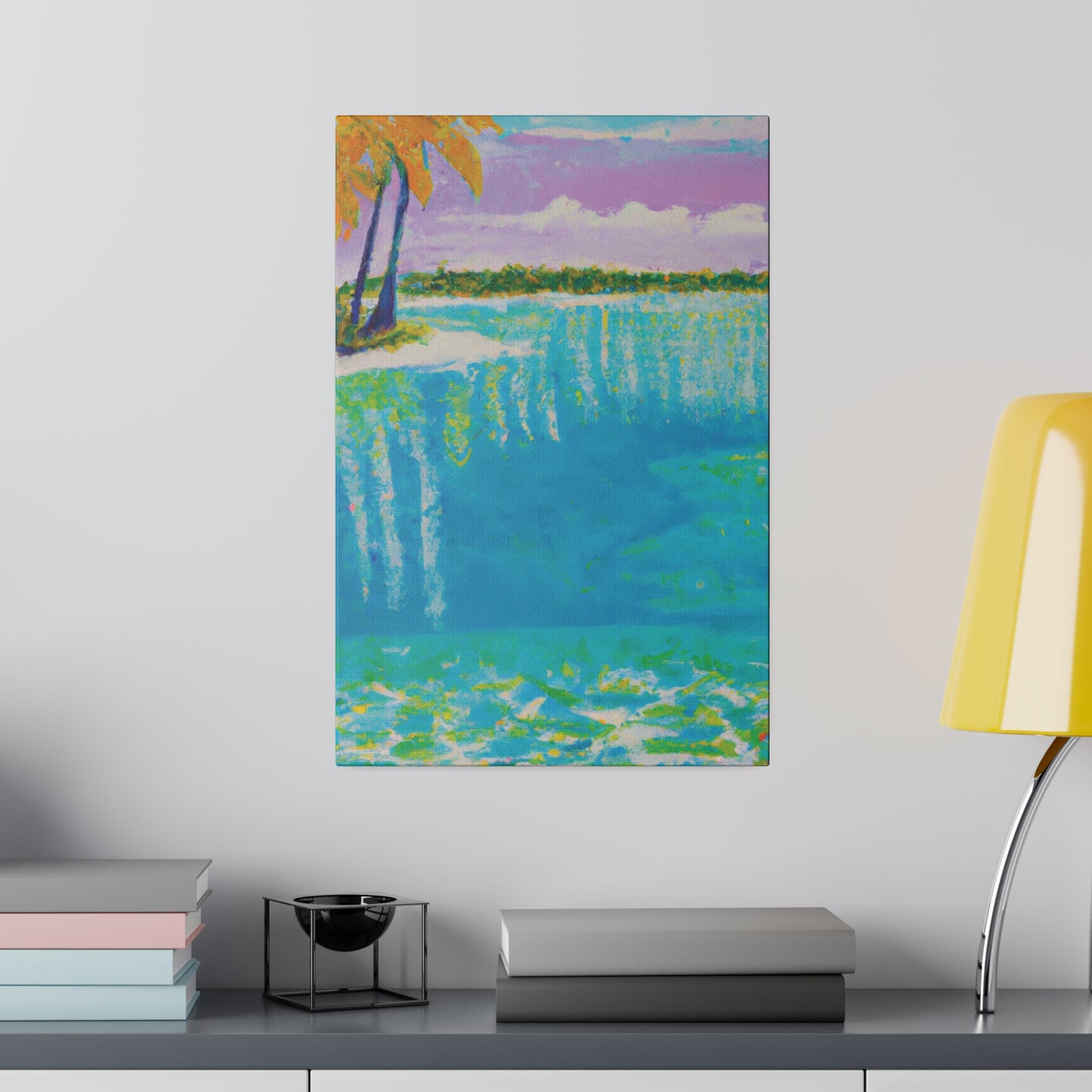 4568K - Bahamas Ocean Painting Print | Bahamas | Ocean | Beach | Poster | Home Decor | Wall Art | Canvas