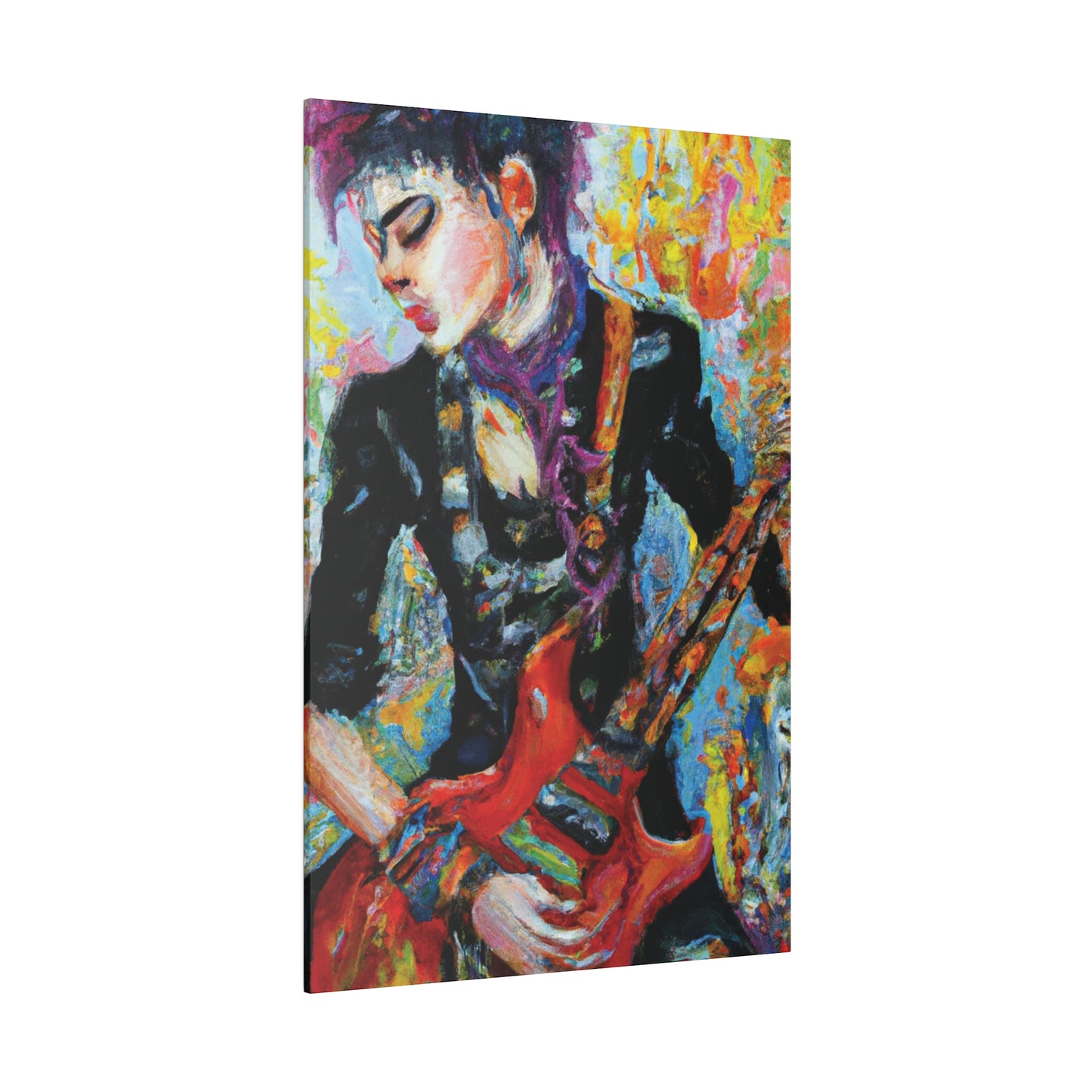 7123G - Rockstar Oil Painting Style Print | Poster | Home Decor | Wall Art | Music Art | Canvas