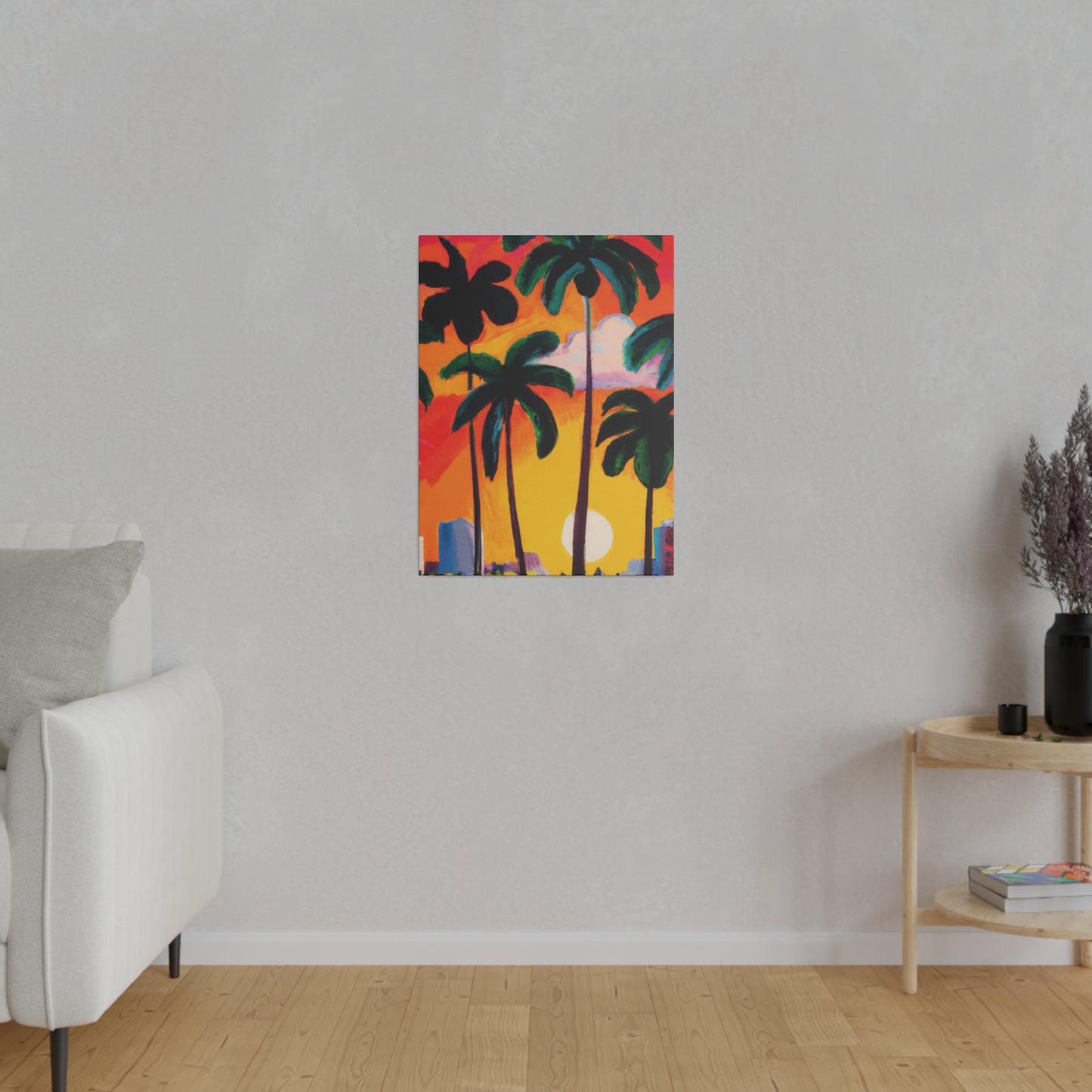 4327O - Miami Beach Sunset Painting Print | Miami | Beach | Sunset | Poster | Home Decor | Wall Art | Canvas