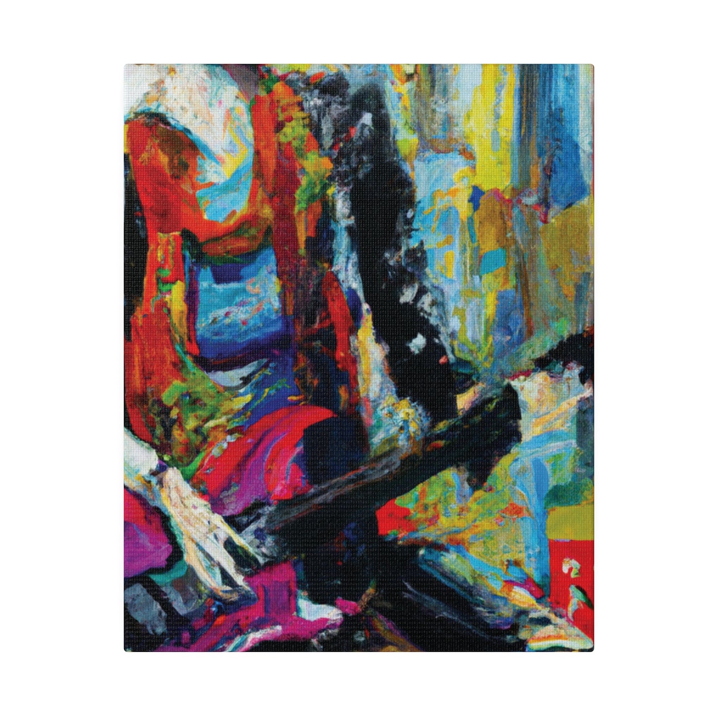 7692O - Rockstar Oil Painting Style Print | Poster | Home Decor | Wall Art | Music Art | Canvas