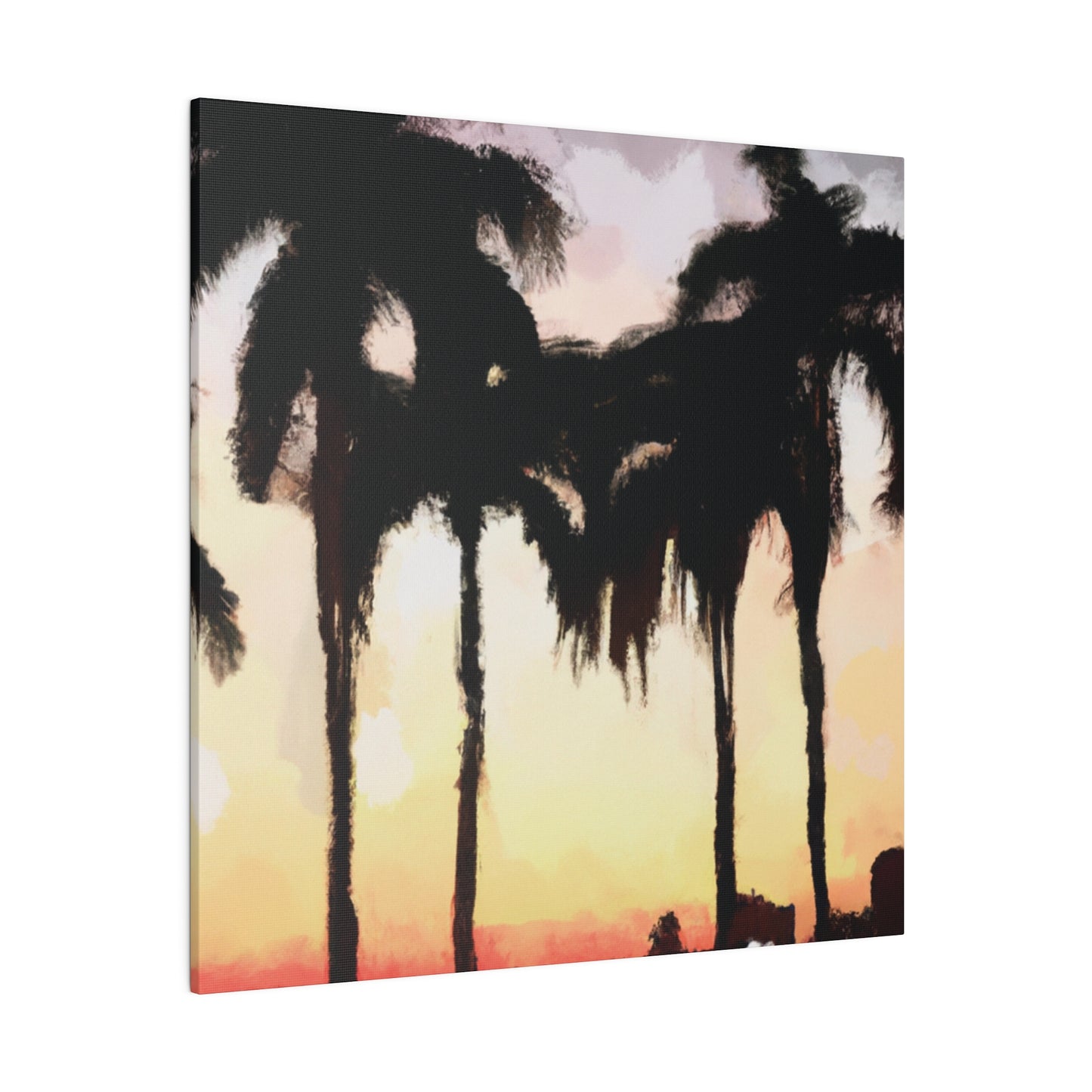 4763J - Miami Beach Sunset Painting Print | Miami | Beach | Sunset | Poster | Home Decor | Wall Art | Canvas