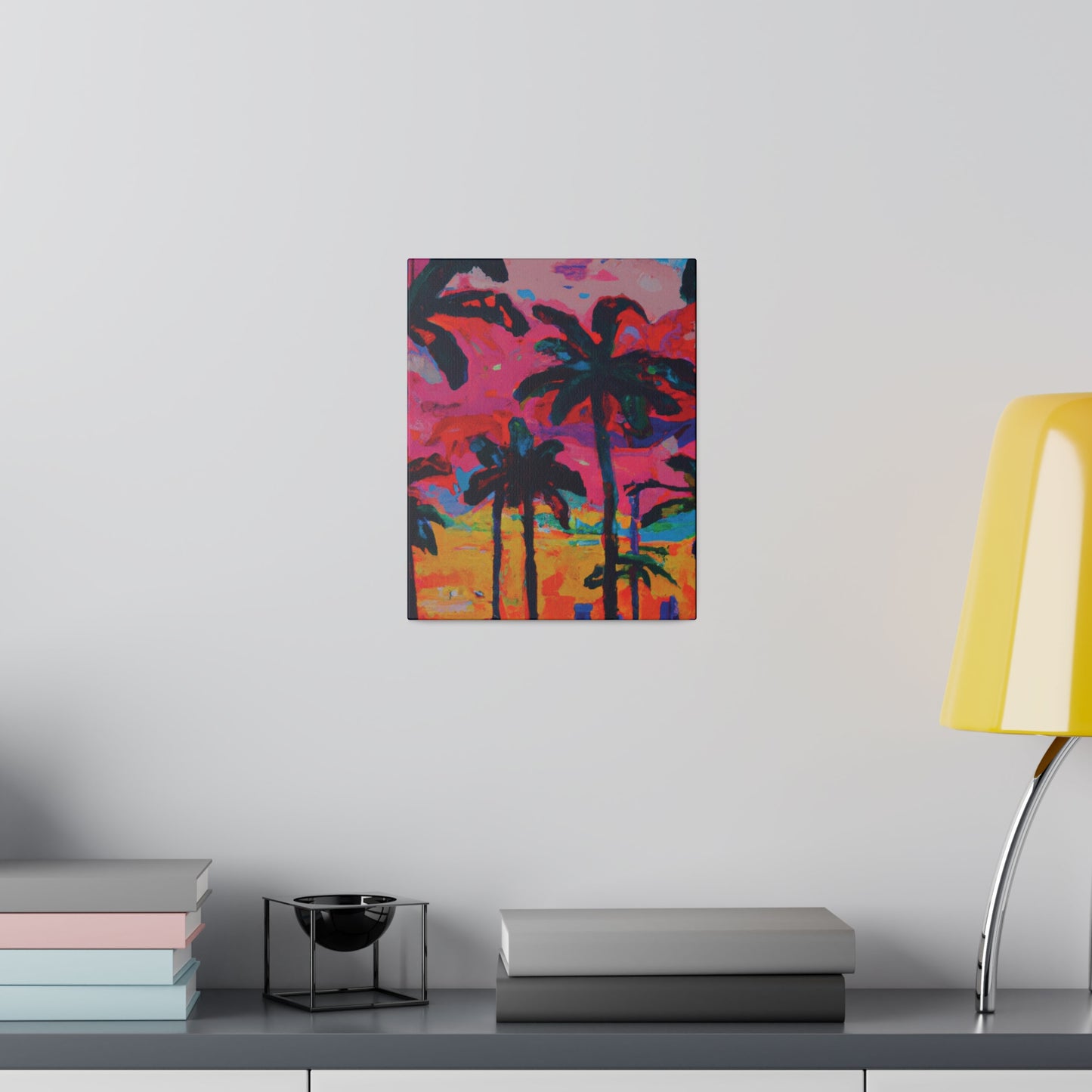 2821A - Miami Beach Sunset Painting Print | Miami | Beach | Sunset | Poster | Home Decor | Wall Art | Canvas