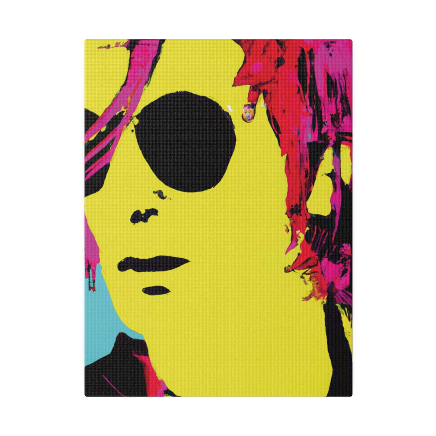 4543A - Rockstar Painting Print | Face | Abstract | Poster | Home Decor | Wall Art | Music Art | Canvas
