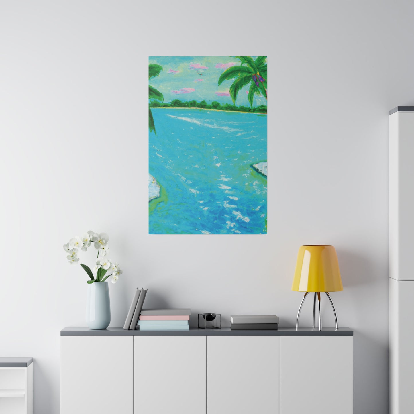 6527F - Bahamas Ocean Painting Print | Bahamas | Ocean | Beach | Poster | Home Decor | Wall Art | Canvas