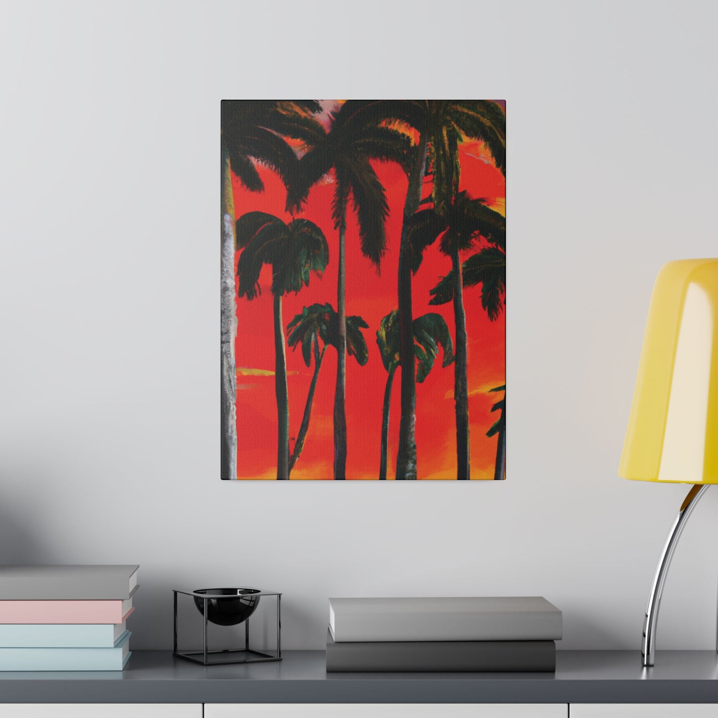 4286K - Miami Beach Sunset Painting Print | Miami | Beach | Sunset | Poster | Home Decor | Wall Art | Canvas