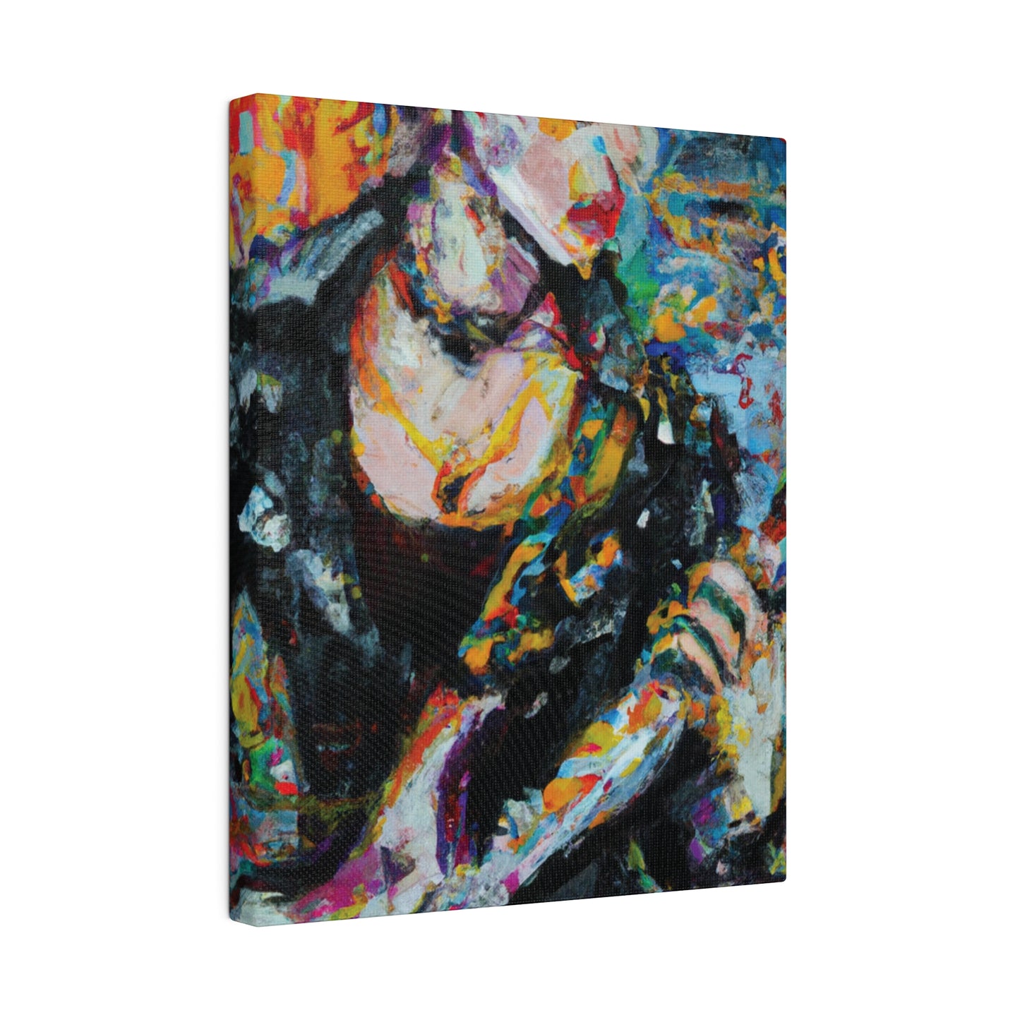 2106T - Rockstar Oil Painting Style Print | Poster | Home Decor | Wall Art | Music Art | Canvas