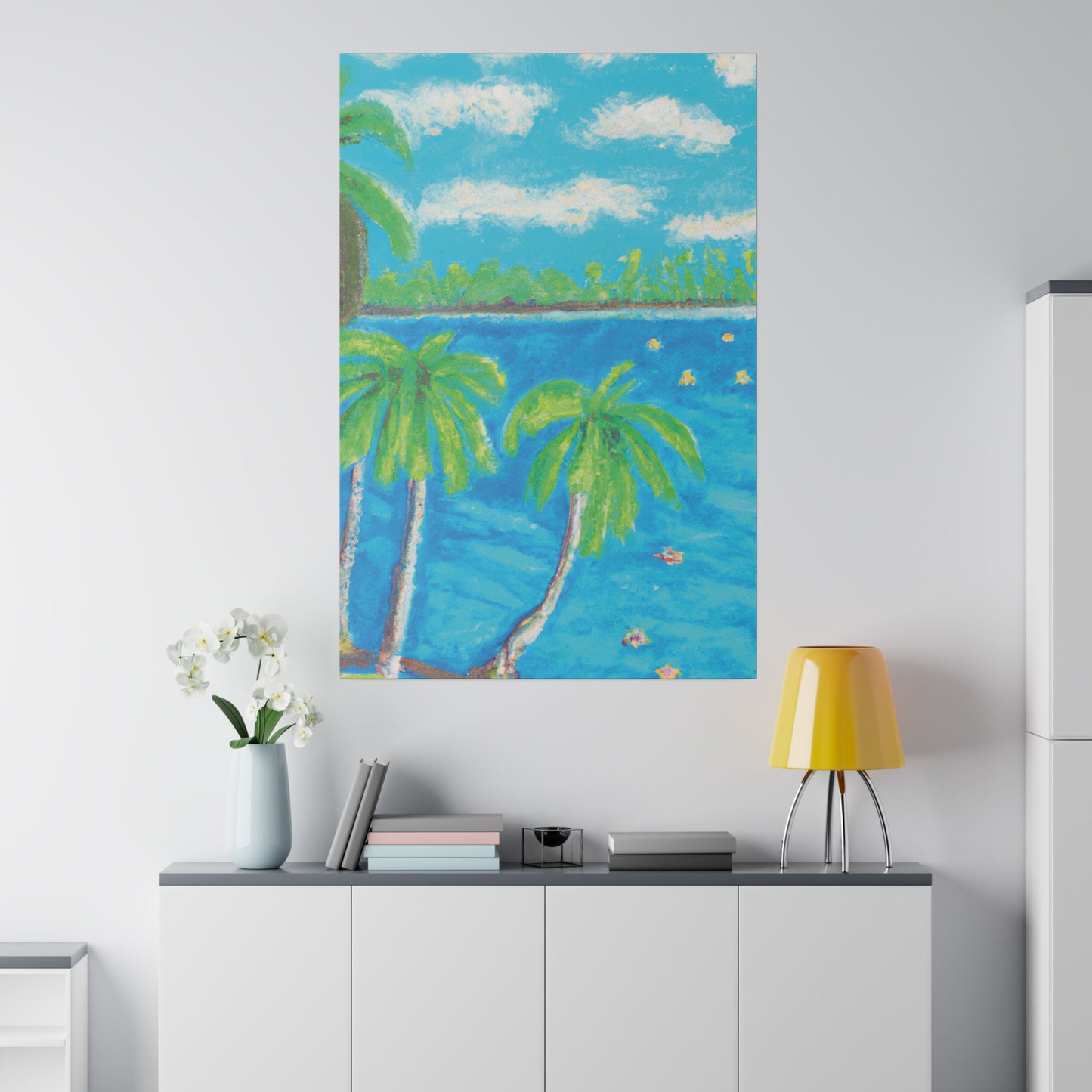 5753V - Bahamas Ocean Painting Print | Bahamas | Ocean | Beach | Poster | Home Decor | Wall Art | Canvas